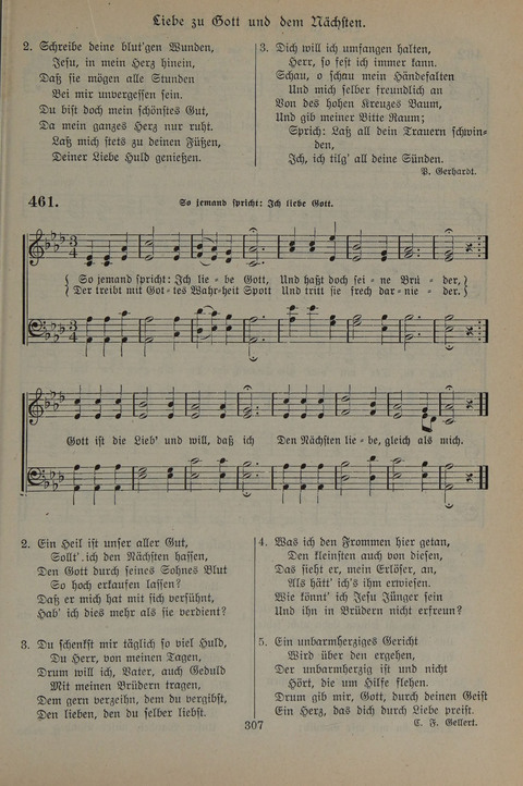 Gesangbuch der Evangelischen Gemeinschaft: für öffentlichen und häuslichen Gottesdient page 307