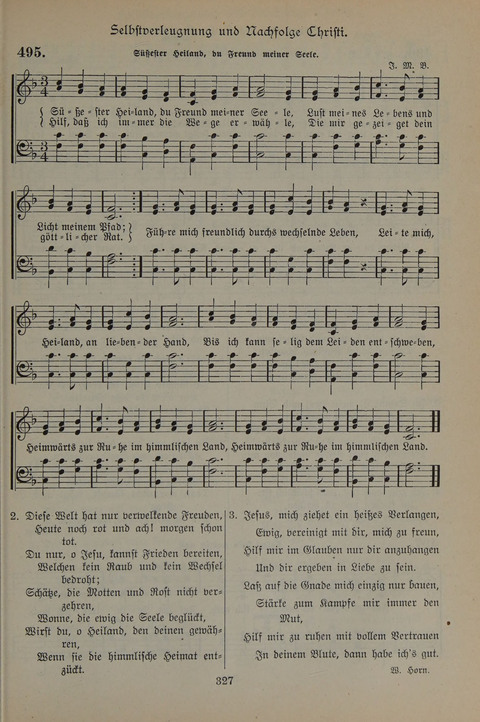 Gesangbuch der Evangelischen Gemeinschaft: für öffentlichen und häuslichen Gottesdient page 327