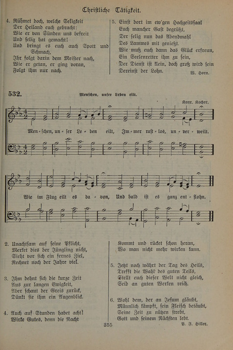 Gesangbuch der Evangelischen Gemeinschaft: für öffentlichen und häuslichen Gottesdient page 355
