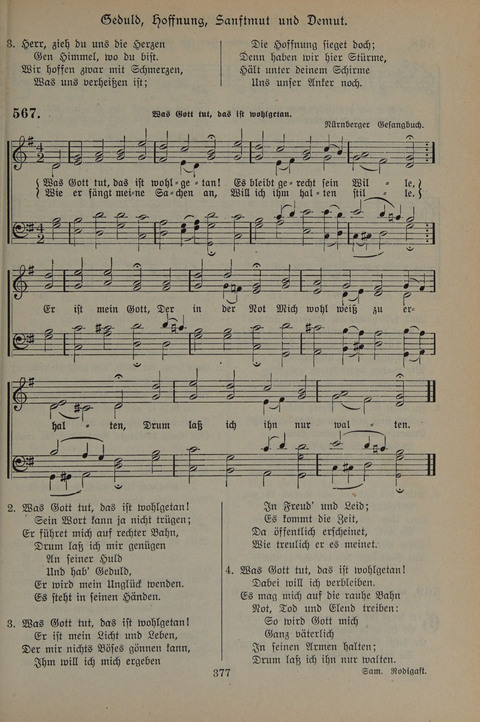 Gesangbuch der Evangelischen Gemeinschaft: für öffentlichen und häuslichen Gottesdient page 377