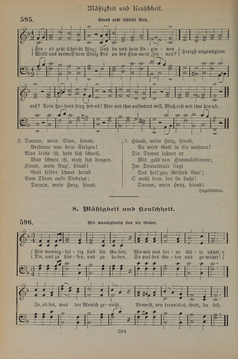 Gesangbuch der Evangelischen Gemeinschaft: für öffentlichen und häuslichen Gottesdient page 394