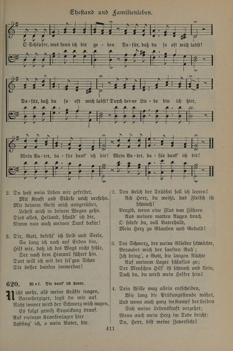 Gesangbuch der Evangelischen Gemeinschaft: für öffentlichen und häuslichen Gottesdient page 411