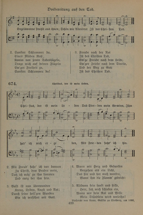 Gesangbuch der Evangelischen Gemeinschaft: für öffentlichen und häuslichen Gottesdient page 439