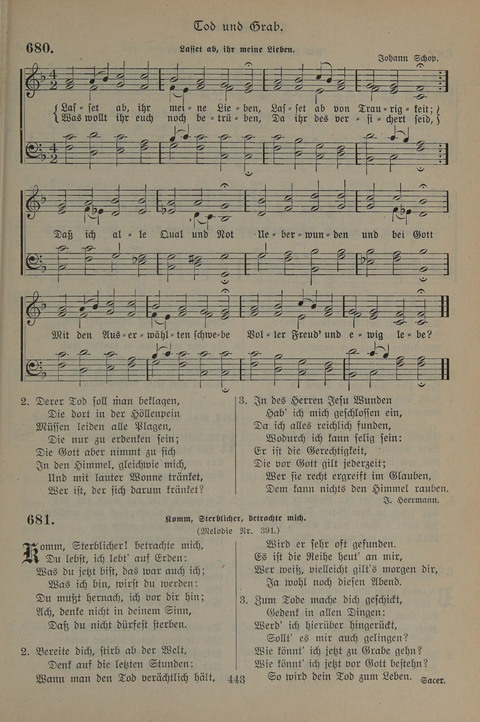 Gesangbuch der Evangelischen Gemeinschaft: für öffentlichen und häuslichen Gottesdient page 443
