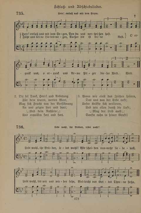 Gesangbuch der Evangelischen Gemeinschaft: für öffentlichen und häuslichen Gottesdient page 478