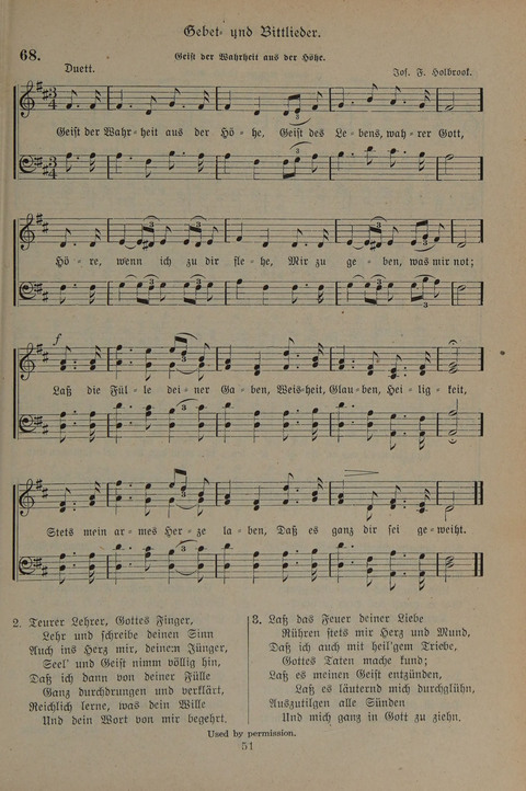 Gesangbuch der Evangelischen Gemeinschaft: für öffentlichen und häuslichen Gottesdient page 51
