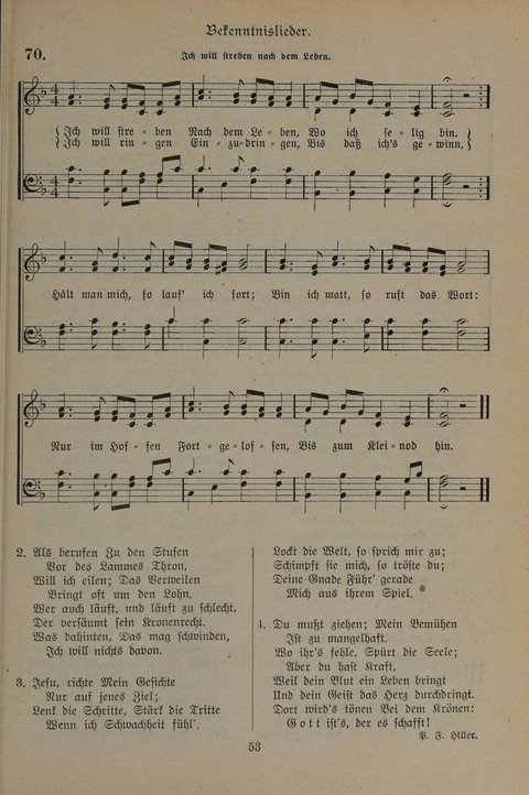 Gesangbuch der Evangelischen Gemeinschaft: für öffentlichen und häuslichen Gottesdient page 53