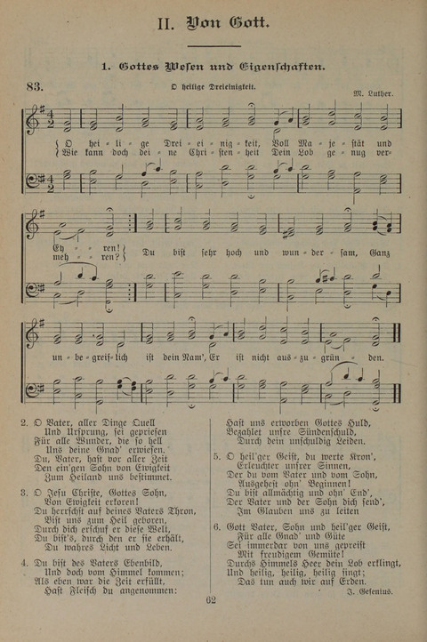 Gesangbuch der Evangelischen Gemeinschaft: für öffentlichen und häuslichen Gottesdient page 62