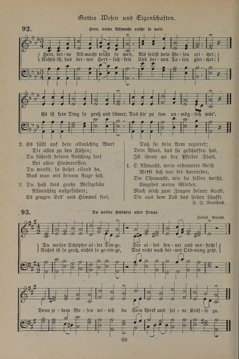 Gesangbuch der Evangelischen Gemeinschaft: für öffentlichen und häuslichen Gottesdient page 68