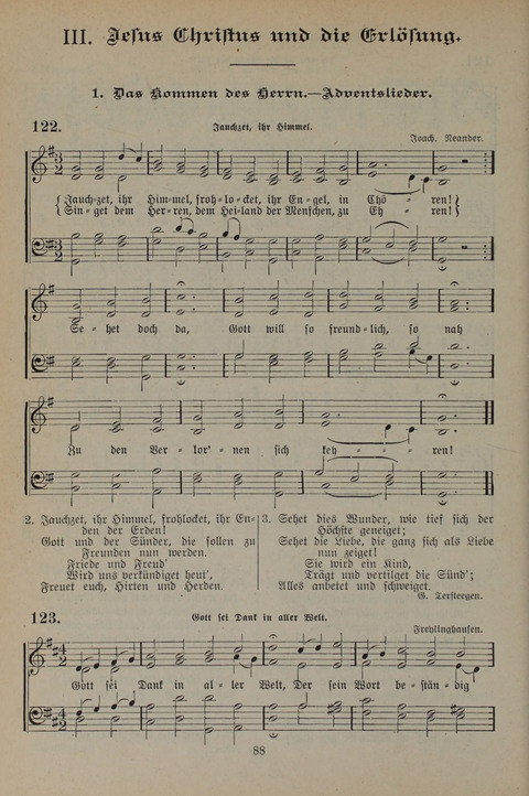Gesangbuch der Evangelischen Gemeinschaft: für öffentlichen und häuslichen Gottesdient page 88