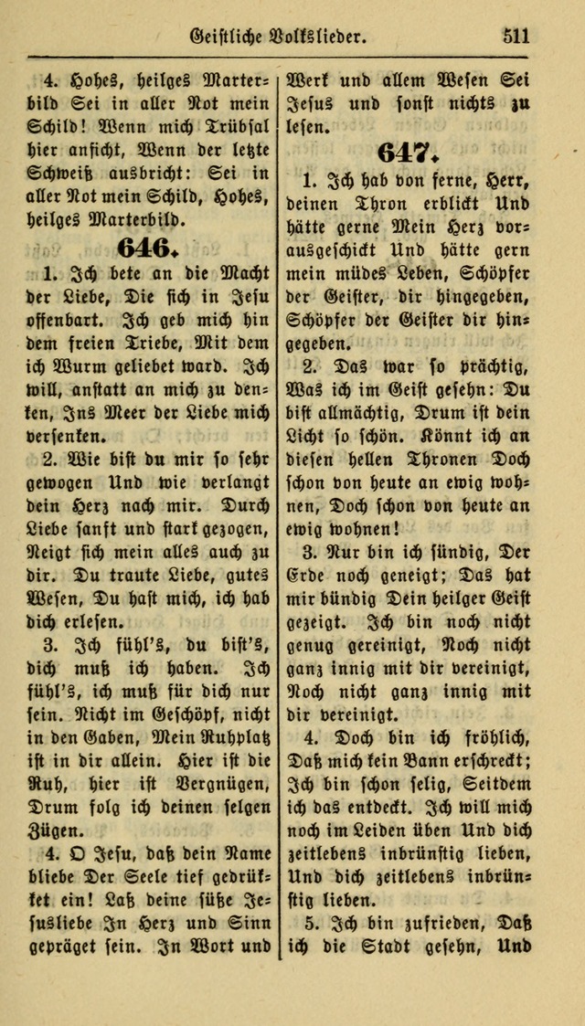 Gesangbuch der Evangelischen Kirche: herausgegeben von der Deutschen Evangelischen Synode von Nord-Amerika page 511