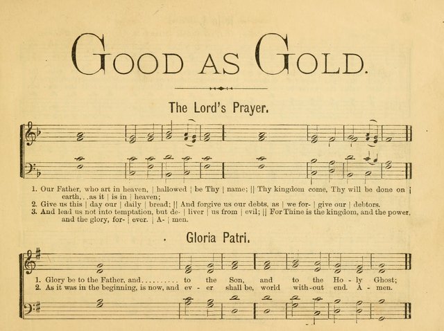 Good as Gold: A New Collection of Sunday School Songs page 1