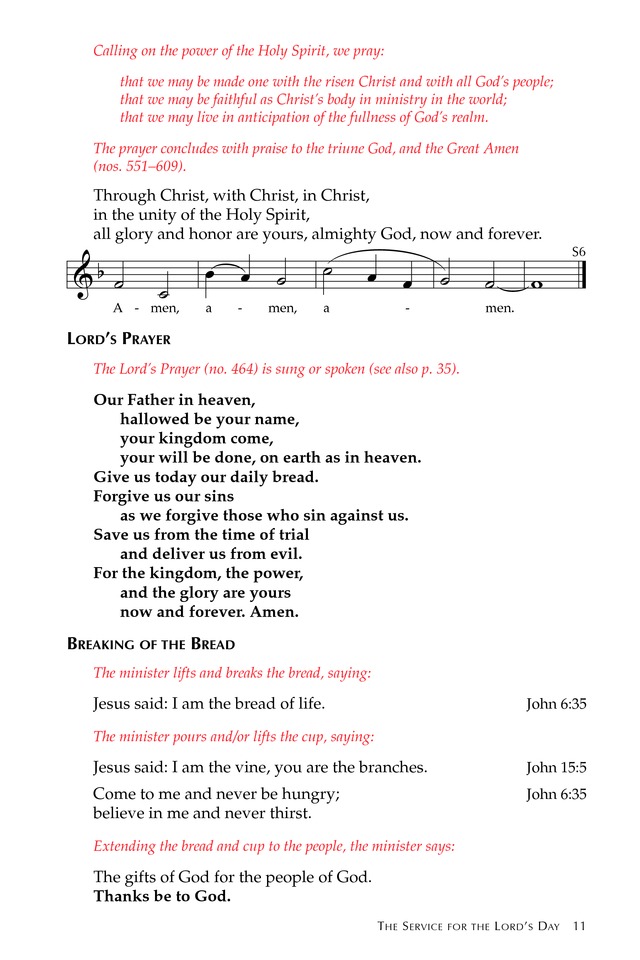 Glory to God: the Presbyterian Hymnal page 11