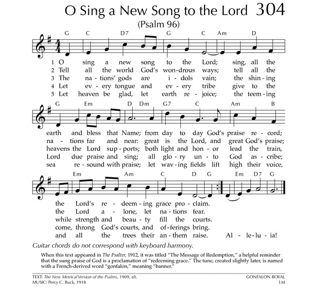 Glory to God: the Presbyterian Hymnal page 411