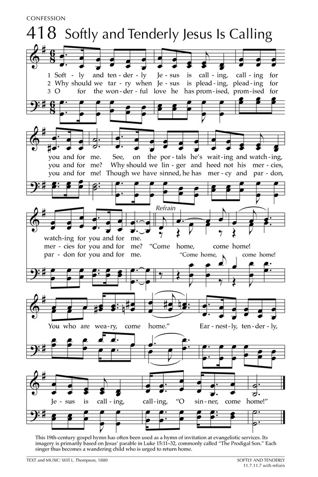 Glory to God: the Presbyterian Hymnal page 551