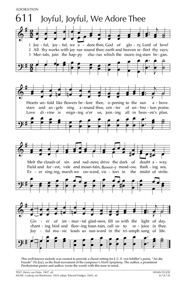 Glory to God: the Presbyterian Hymnal page 768