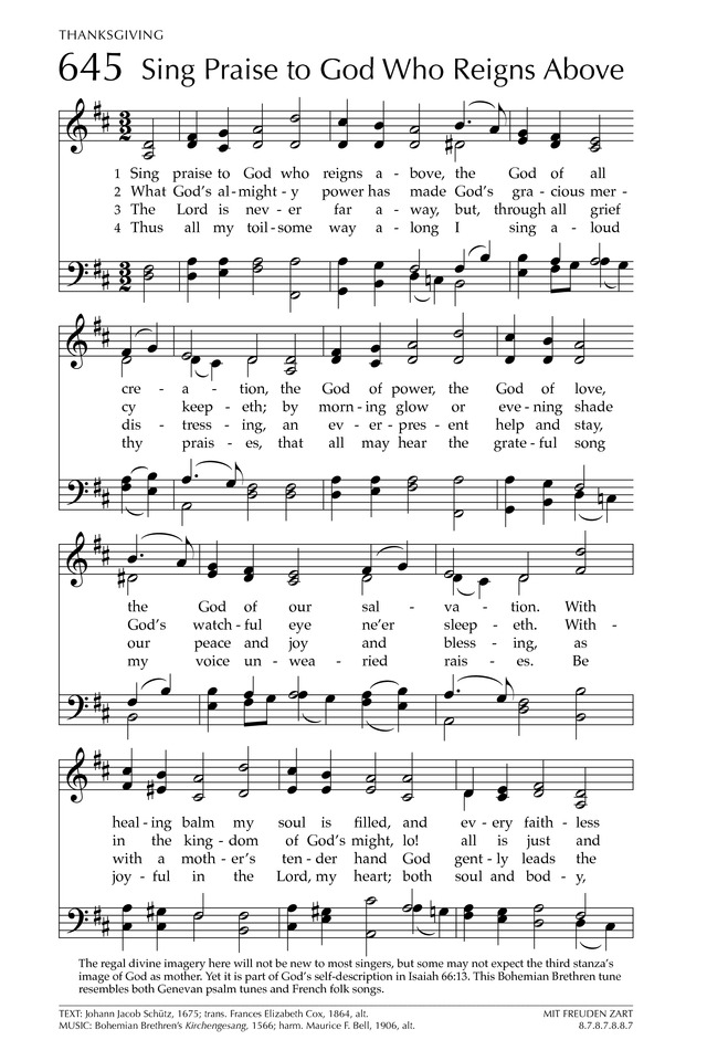 Glory to God: the Presbyterian Hymnal page 808