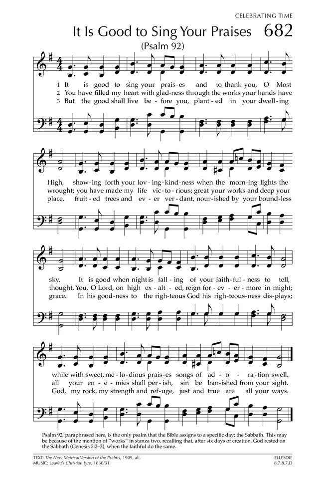 Glory to God: the Presbyterian Hymnal page 850