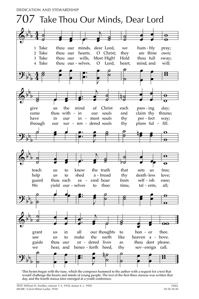 Glory to God: the Presbyterian Hymnal page 880