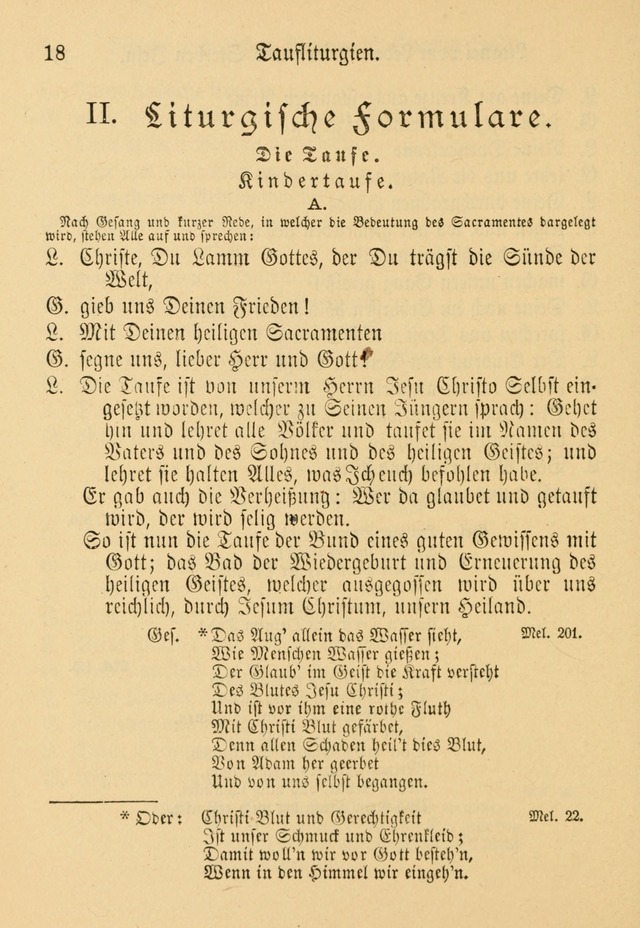 Gesangbuch der Evangelischen Brüdergemeinen in Nord Amerika (Neue vermehrte Aufl.) page 18