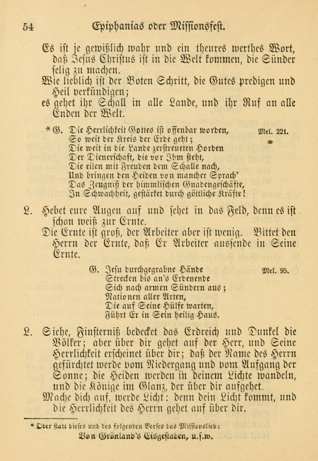 Gesangbuch der Evangelischen Brüdergemeinen in Nord Amerika (Neue vermehrte Aufl.) page 54