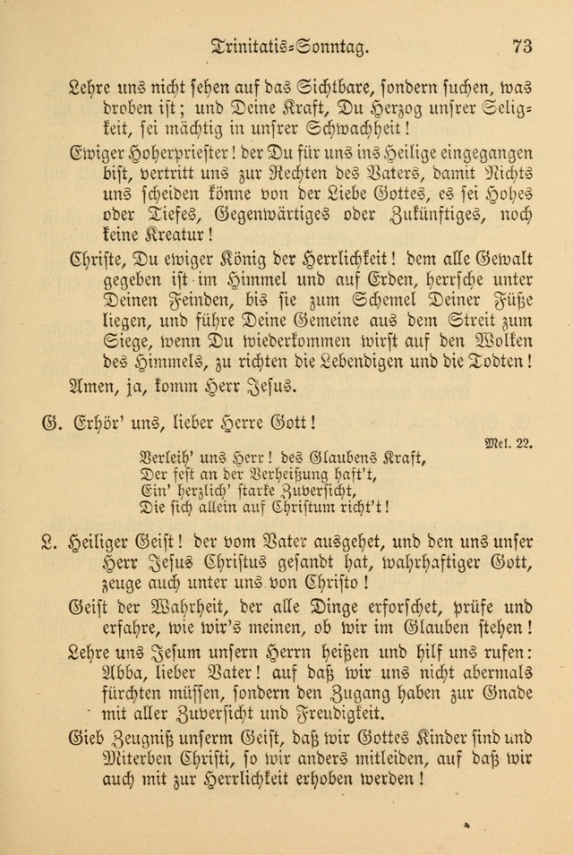Gesangbuch der Evangelischen Brüdergemeinen in Nord Amerika (Neue vermehrte Aufl.) page 73