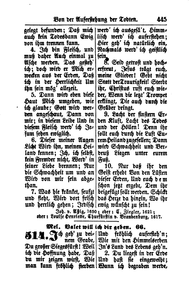 Gesangbuch für Gemeinden des Evangelisch-Lutherischen Bekenntnisses  page 447