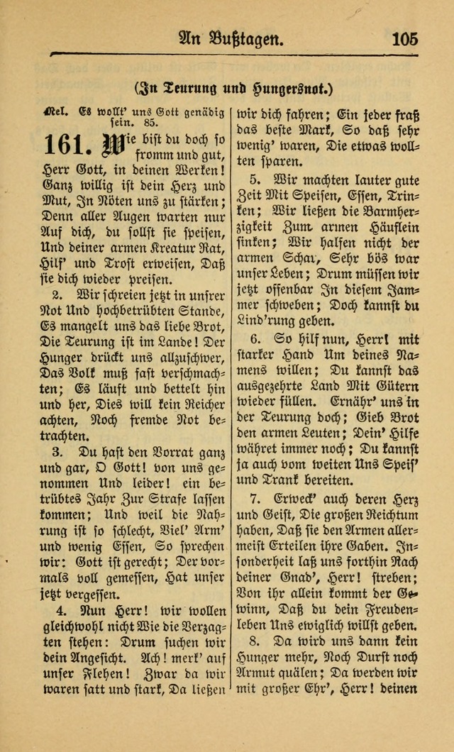 Gesangbuch für Gemeinden des Evangelisch-Lutherischen Bekenntnisses (14th ed.) page 105