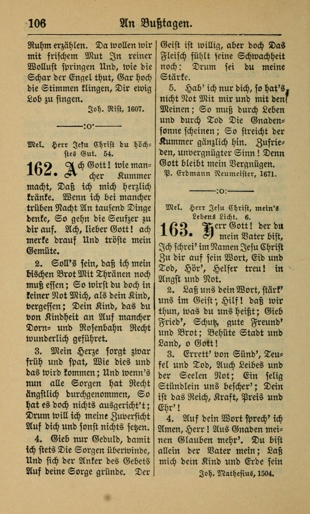 Gesangbuch für Gemeinden des Evangelisch-Lutherischen Bekenntnisses (14th ed.) page 106