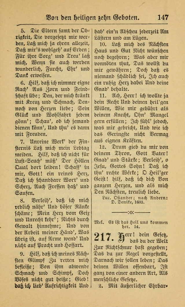 Gesangbuch für Gemeinden des Evangelisch-Lutherischen Bekenntnisses (14th ed.) page 147