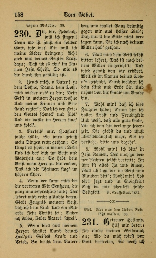 Gesangbuch für Gemeinden des Evangelisch-Lutherischen Bekenntnisses (14th ed.) page 158