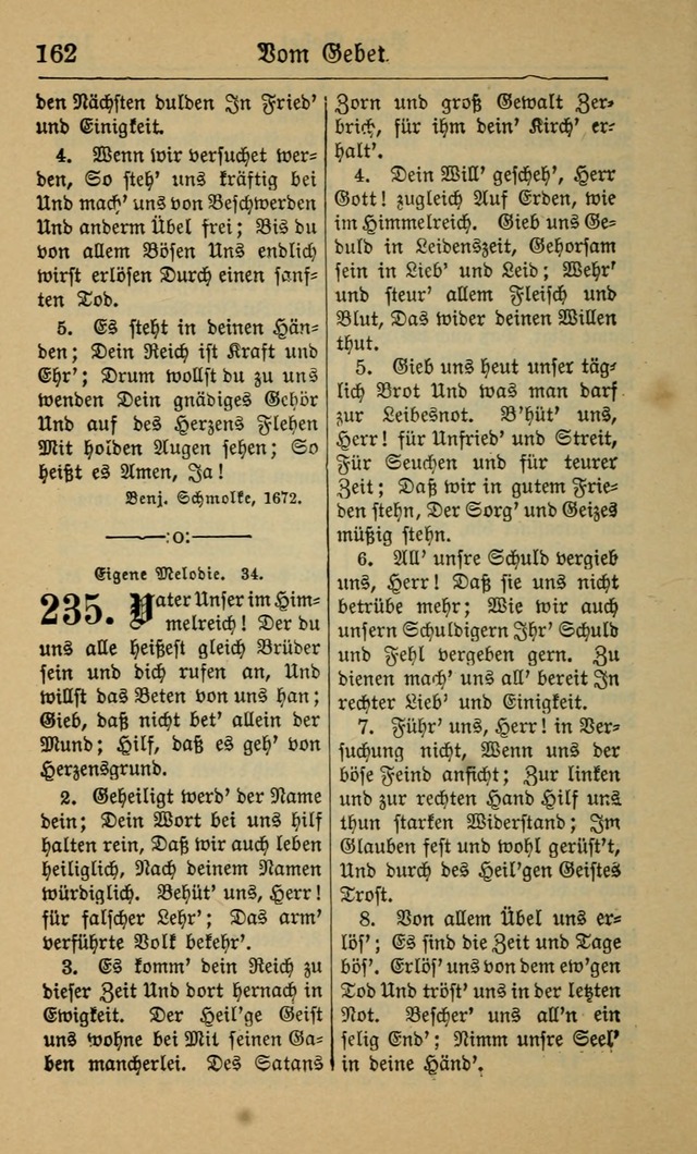 Gesangbuch für Gemeinden des Evangelisch-Lutherischen Bekenntnisses (14th ed.) page 162