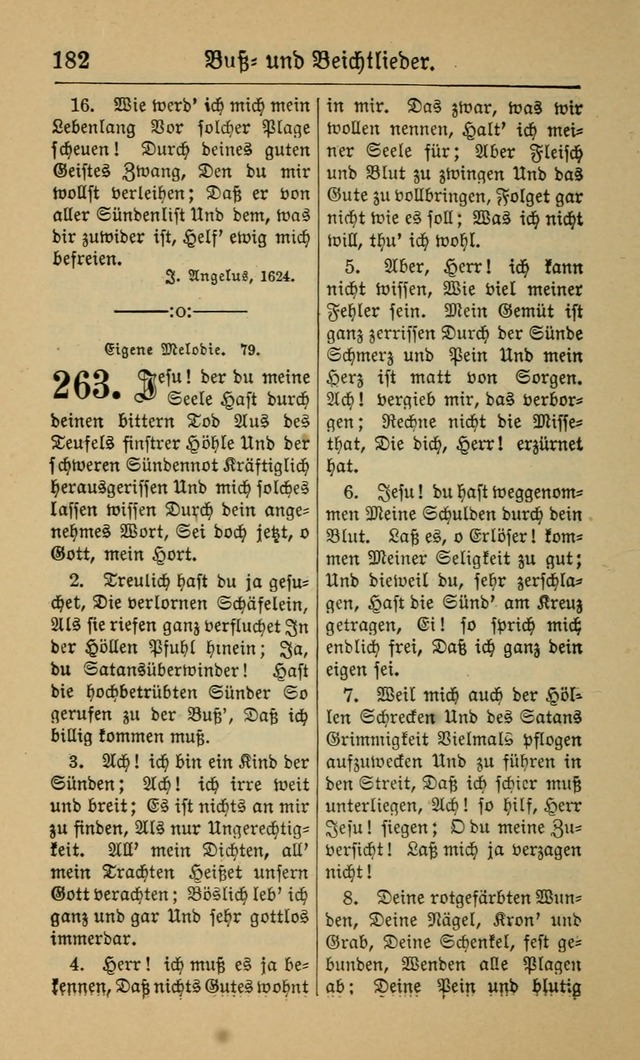 Gesangbuch für Gemeinden des Evangelisch-Lutherischen Bekenntnisses (14th ed.) page 182