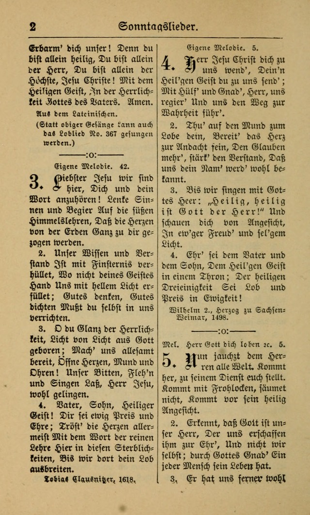 Gesangbuch für Gemeinden des Evangelisch-Lutherischen Bekenntnisses (14th ed.) page 2