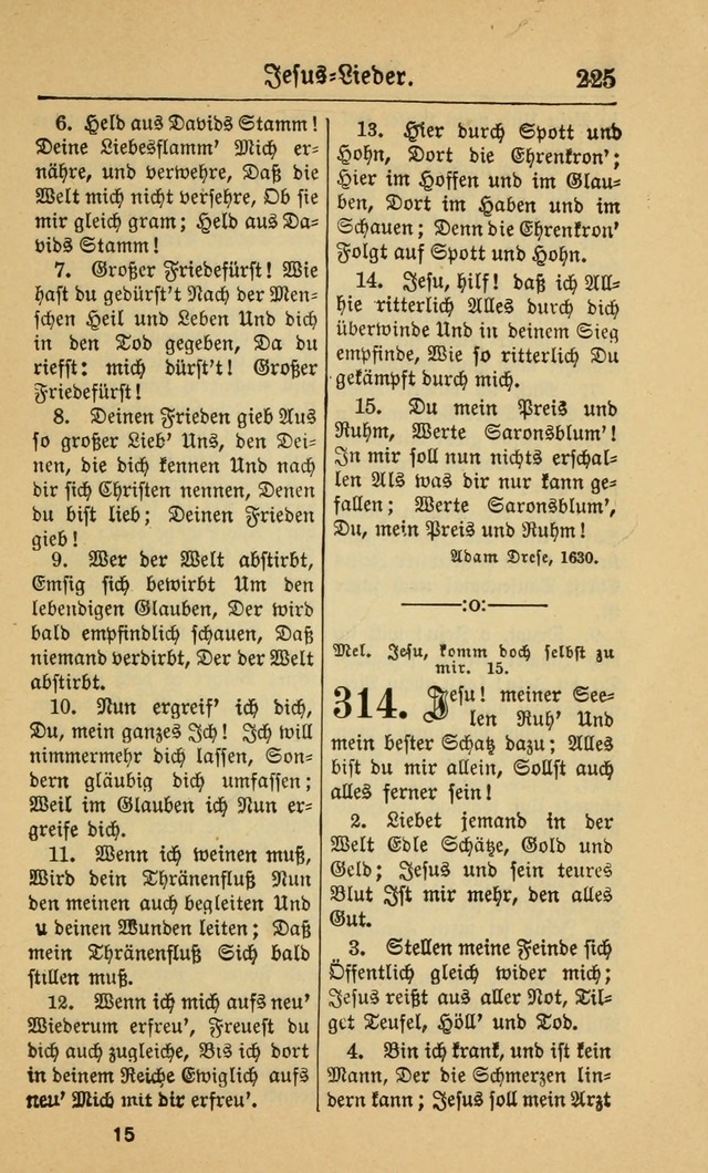 Gesangbuch für Gemeinden des Evangelisch-Lutherischen Bekenntnisses (14th ed.) page 225