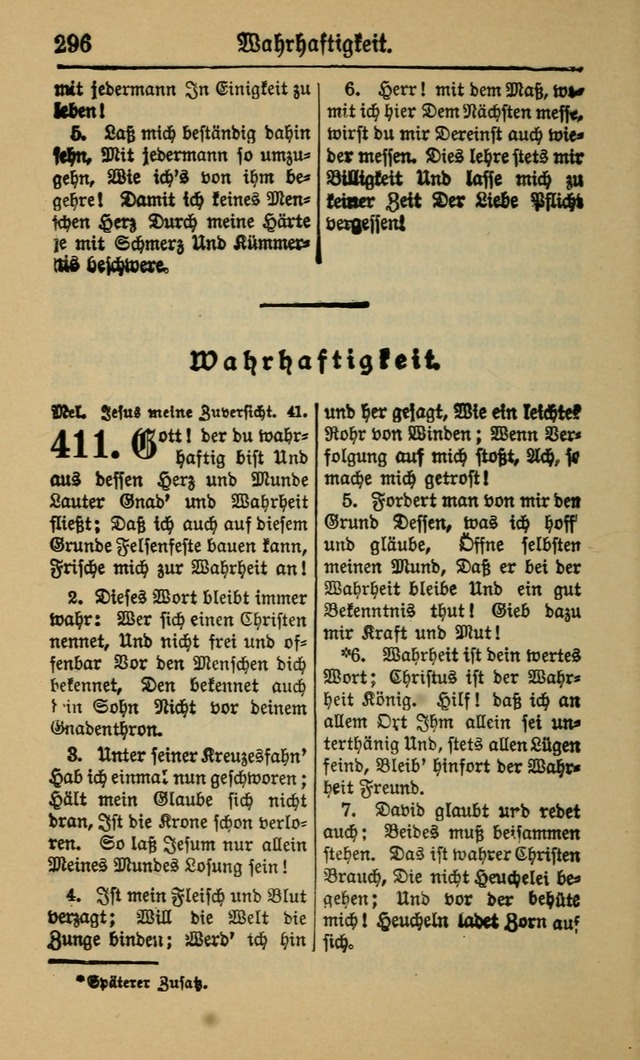 Gesangbuch für Gemeinden des Evangelisch-Lutherischen Bekenntnisses (14th ed.) page 296