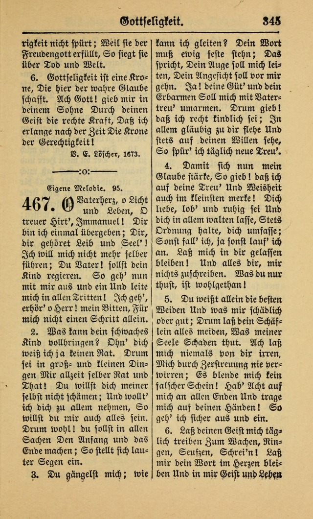 Gesangbuch für Gemeinden des Evangelisch-Lutherischen Bekenntnisses (14th ed.) page 345