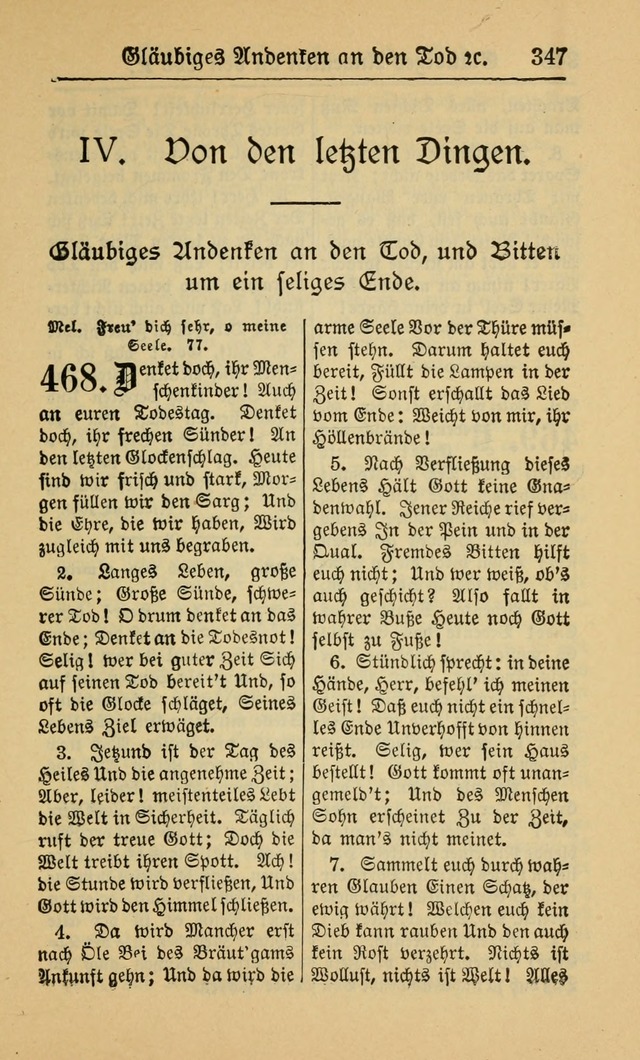 Gesangbuch für Gemeinden des Evangelisch-Lutherischen Bekenntnisses (14th ed.) page 347