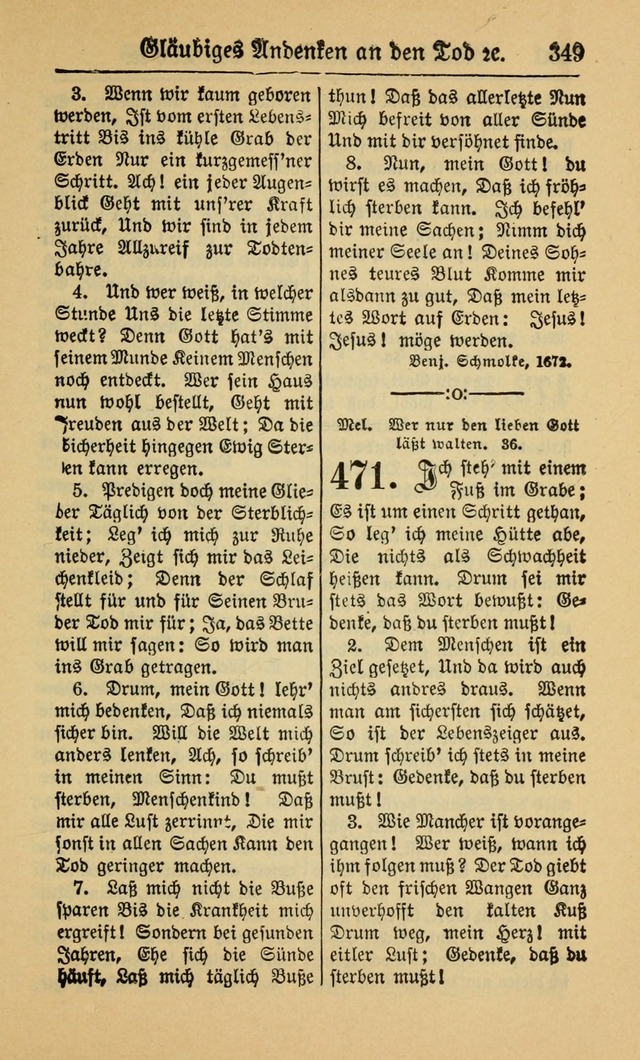 Gesangbuch für Gemeinden des Evangelisch-Lutherischen Bekenntnisses (14th ed.) page 349