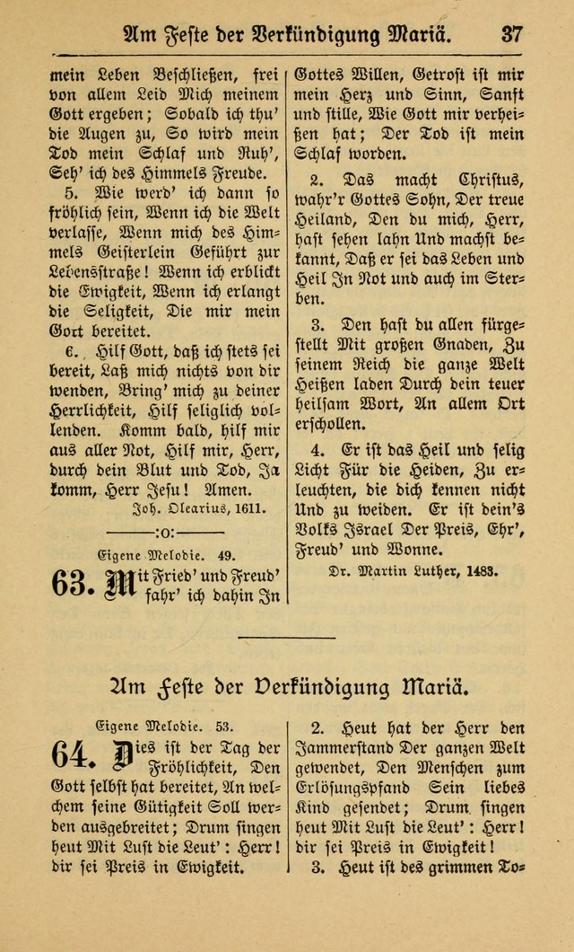 Gesangbuch für Gemeinden des Evangelisch-Lutherischen Bekenntnisses (14th ed.) page 37
