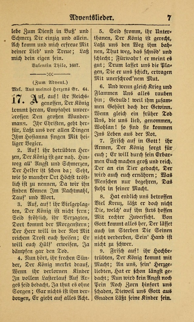 Gesangbuch für Gemeinden des Evangelisch-Lutherischen Bekenntnisses (14th ed.) page 7