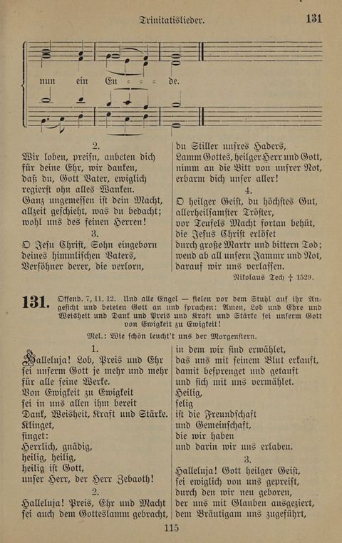 Gesangbuch: zum gottesdienstlichen und häuslichen Gebrauch in Evangelischen Mennoniten-Gemeinden (3rd ed.) page 115
