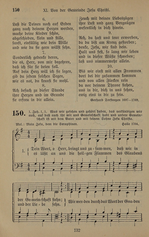 Gesangbuch: zum gottesdienstlichen und häuslichen Gebrauch in Evangelischen Mennoniten-Gemeinden (3rd ed.) page 132