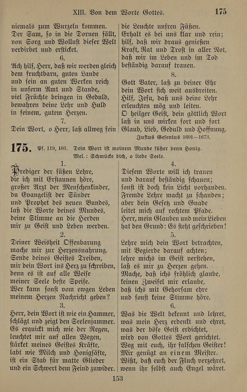 Gesangbuch: zum gottesdienstlichen und häuslichen Gebrauch in Evangelischen Mennoniten-Gemeinden (3rd ed.) page 153