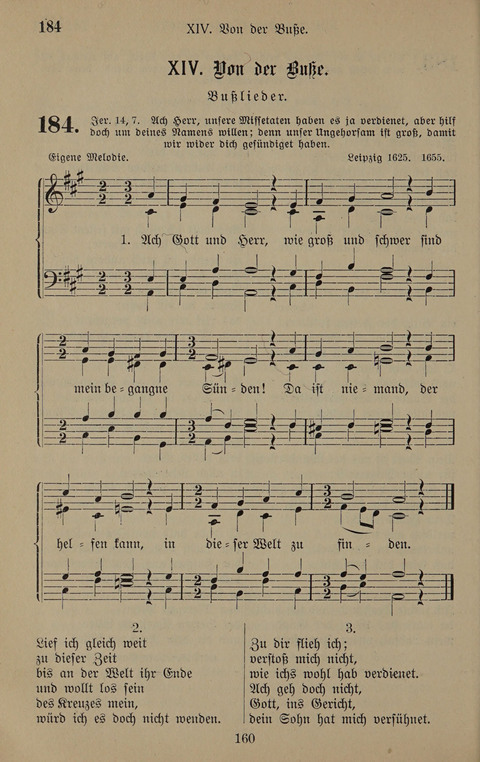 Gesangbuch: zum gottesdienstlichen und häuslichen Gebrauch in Evangelischen Mennoniten-Gemeinden (3rd ed.) page 160