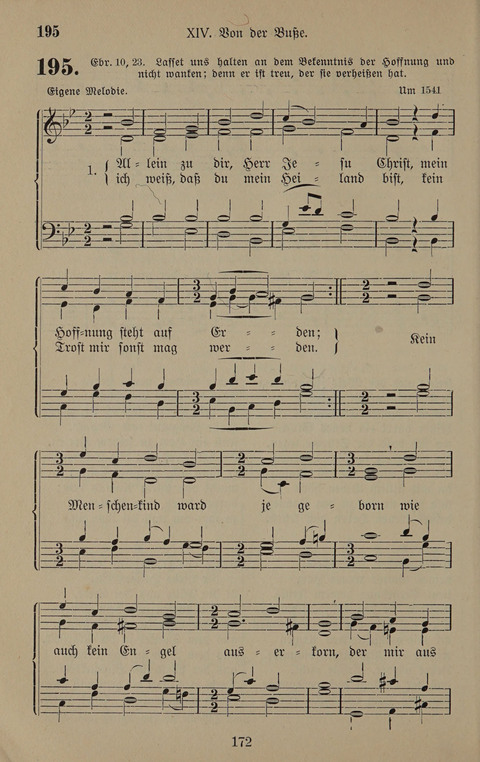 Gesangbuch: zum gottesdienstlichen und häuslichen Gebrauch in Evangelischen Mennoniten-Gemeinden (3rd ed.) page 172