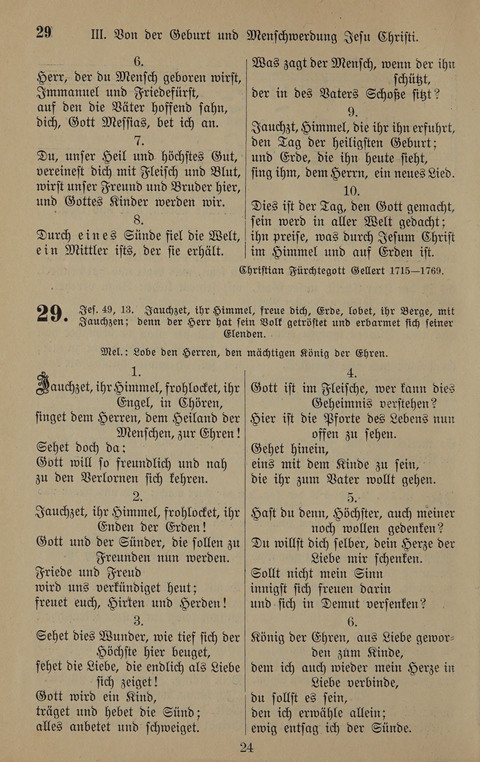 Gesangbuch: zum gottesdienstlichen und häuslichen Gebrauch in Evangelischen Mennoniten-Gemeinden (3rd ed.) page 24