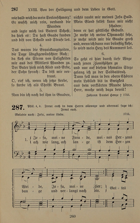 Gesangbuch: zum gottesdienstlichen und häuslichen Gebrauch in Evangelischen Mennoniten-Gemeinden (3rd ed.) page 260