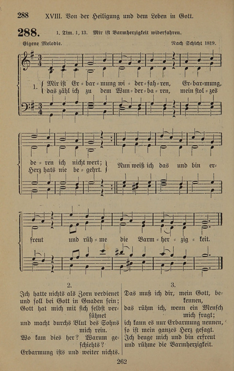 Gesangbuch: zum gottesdienstlichen und häuslichen Gebrauch in Evangelischen Mennoniten-Gemeinden (3rd ed.) page 262