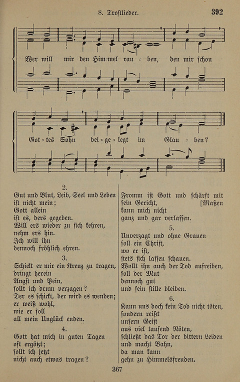 Gesangbuch: zum gottesdienstlichen und häuslichen Gebrauch in Evangelischen Mennoniten-Gemeinden (3rd ed.) page 367
